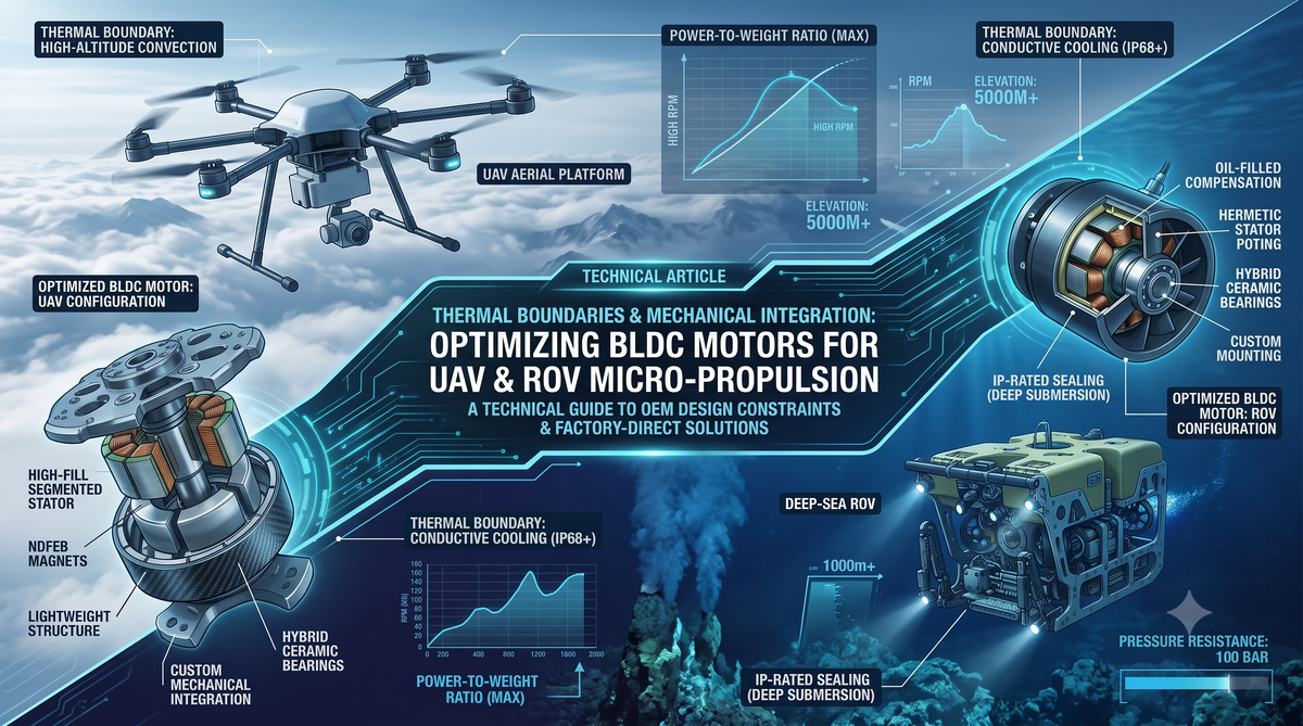 Thermal and Mechanical Integration in UAV & ROV Motor Design