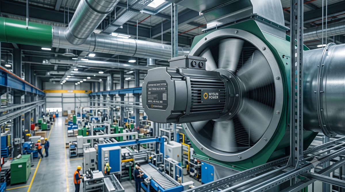Industrial HVAC Motor Solutions | Custom BLDC Manufacturer