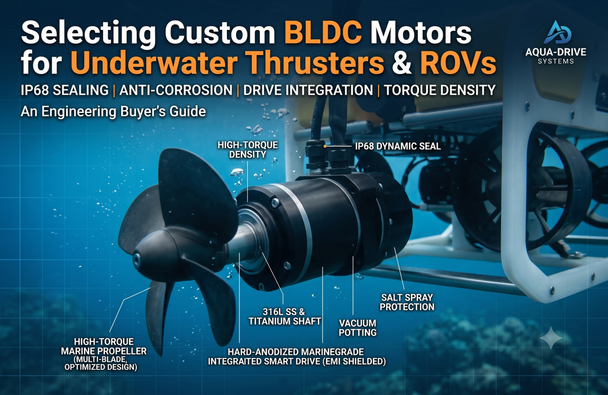 BLDC Motor Selection Guide for Underwater Thruster & ROV Applications