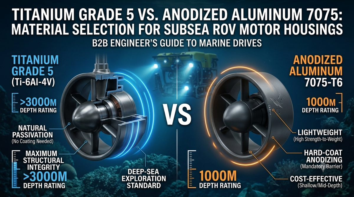 Material Selection for Subsea ROV Motor Housings: Titanium vs. Aluminum