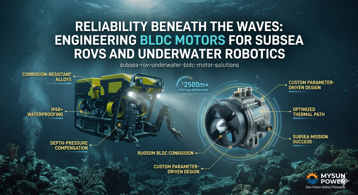 Subsea ROV & Underwater Robotics BLDC Motor Integration