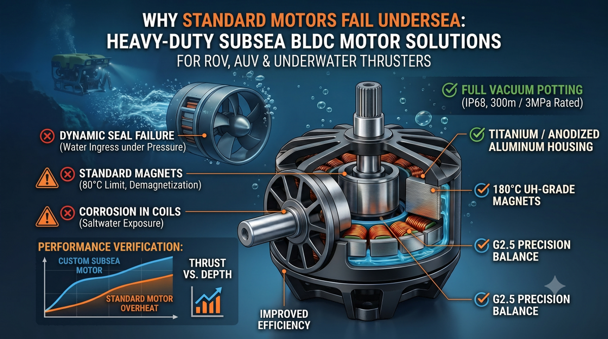 Subsea BLDC Motor & ROV Thruster Design Considerations