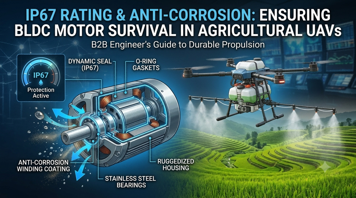Sealing & Corrosion Protection for Agricultural UAV BLDC Motors
