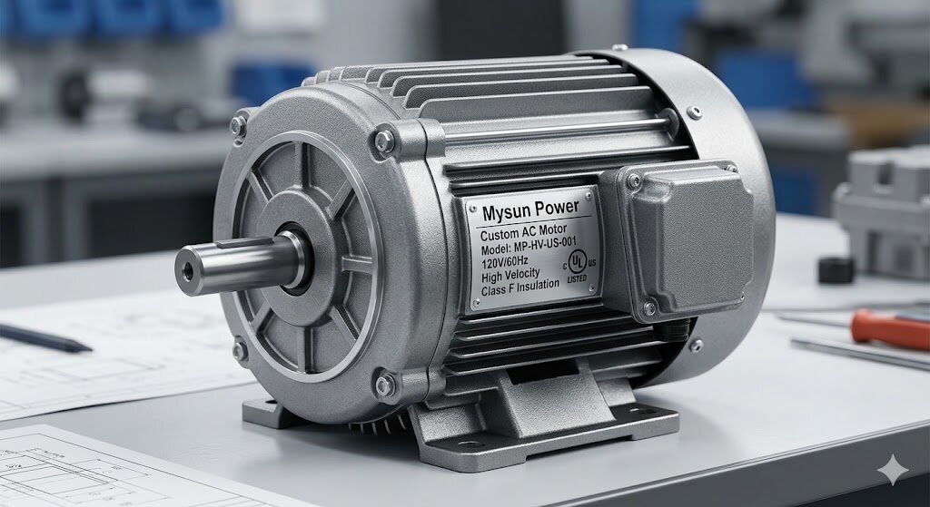 High-Velocity AC Motor Design for Commercial Air Movement