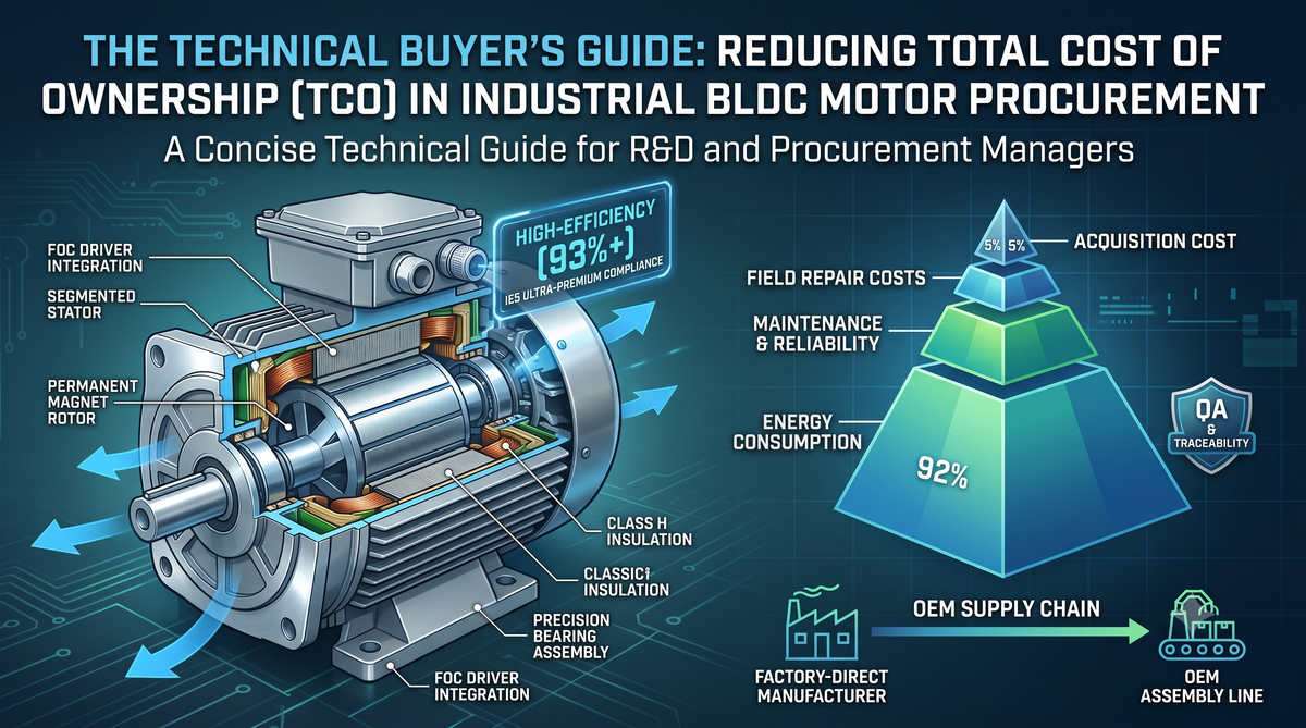Industrial BLDC Motor Procurement: Reducing Lifetime TCO