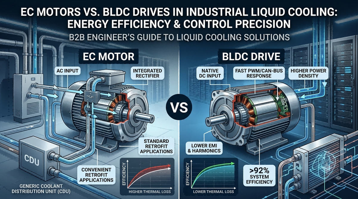 EC Motors vs BLDC Drives in Industrial Liquid Cooling