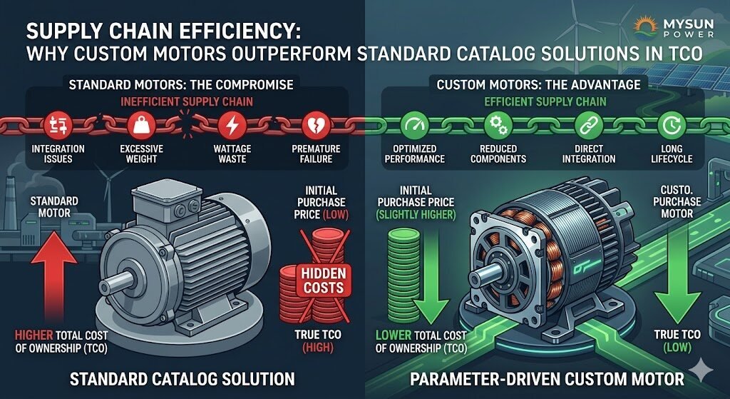 Supply Chain Efficiency: Custom Motors vs. Catalog Solutions in TCO