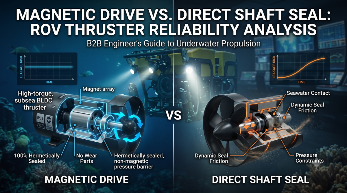 Magnetic Drive vs. Direct Shaft Seal in Subsea ROV Thruster Design