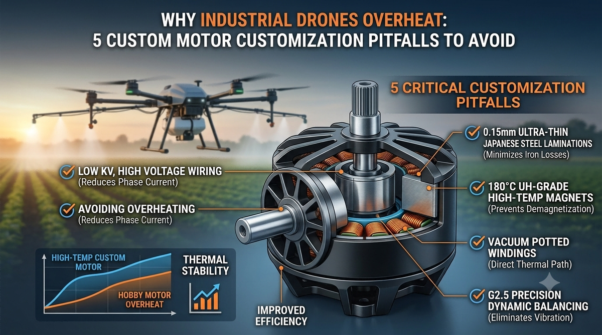 5 UAV BLDC Motor Customization Pitfalls: Prevent Overheating